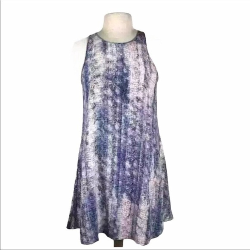 Rory‎ Beca 100% Silk Snakeskin Racerback Mini Dress